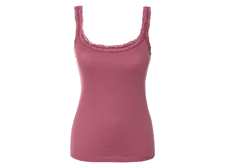 Gehe zu Vollbildansicht: esmara® Damen Tops, 3 Stück, mit Spitze - Bild 24