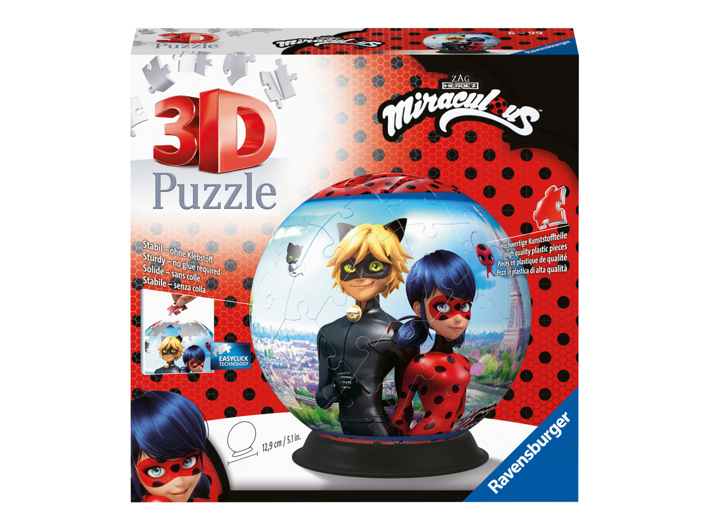 Ravensburger 3D Puzzle-ball groß (Miraculous)