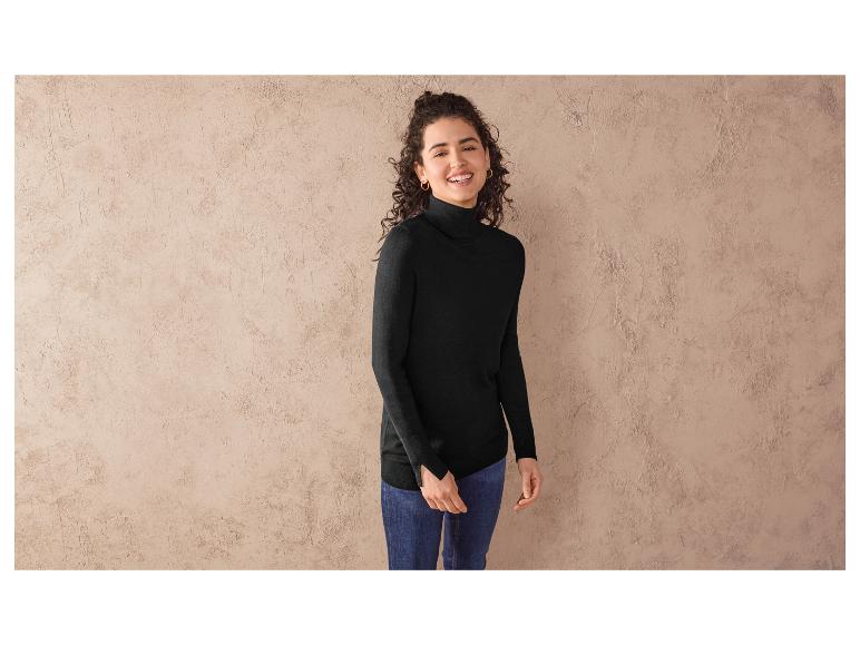 Gehe zu Vollbildansicht: esmara® Damen Feinstrickpullover, mit modischen Schlitzen - Bild 8