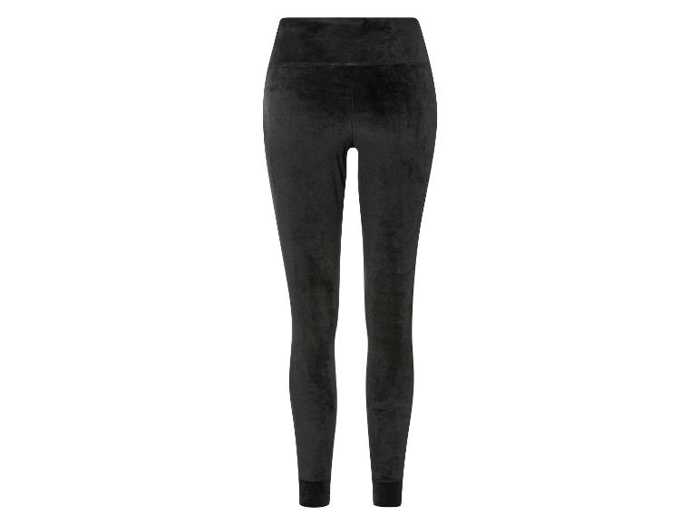 Gehe zu Vollbildansicht: esmara® Damen Velour-Leggings, mit Bündchen - Bild 5