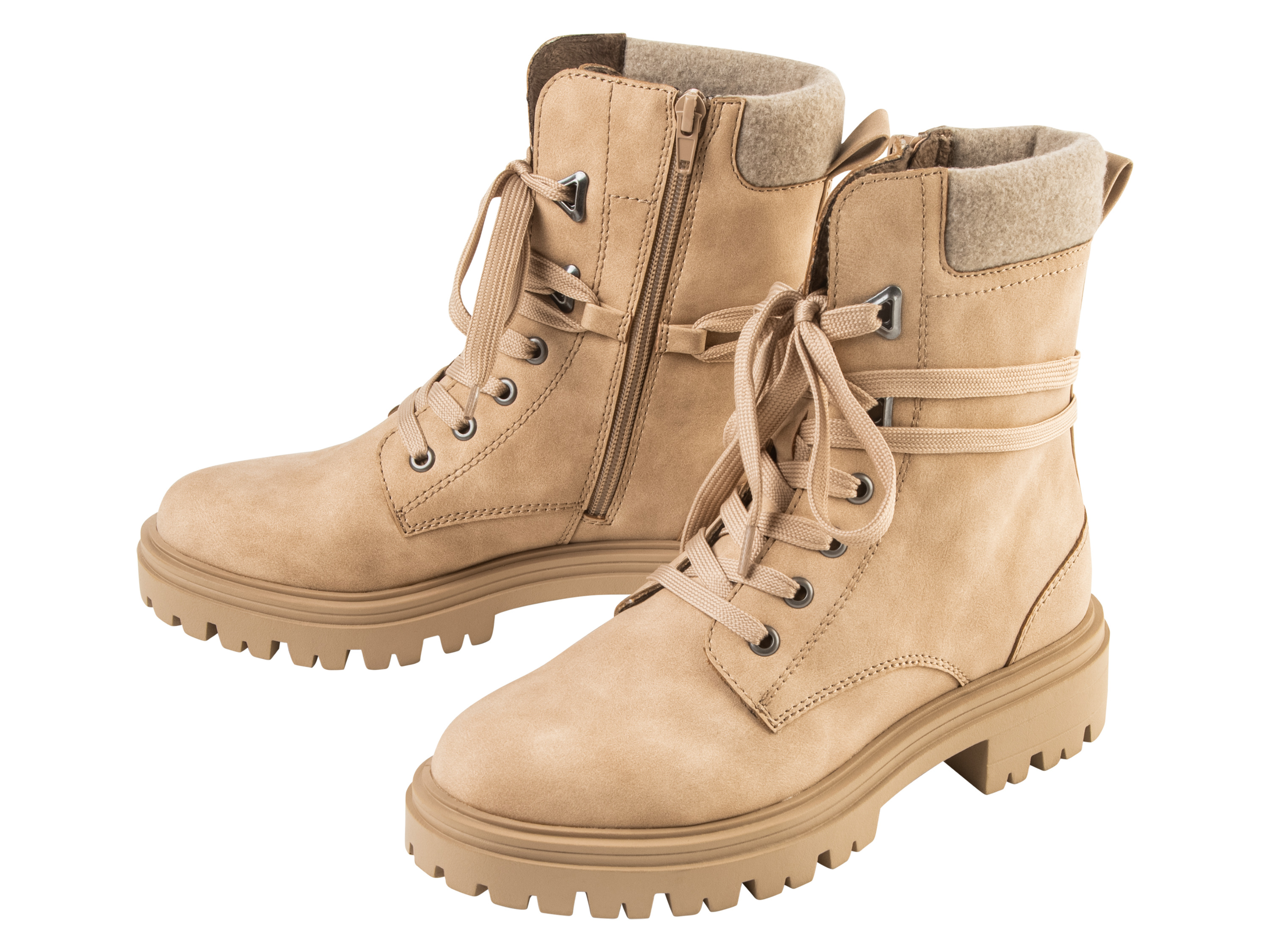 esmara® Damen Schnürboot (38, beige) 38