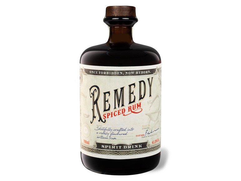 Spiced Rum 41,5% Vol + Vol Remedy Elixir 40% + 5cl Remedy Vol 5cl 34% Pineapple