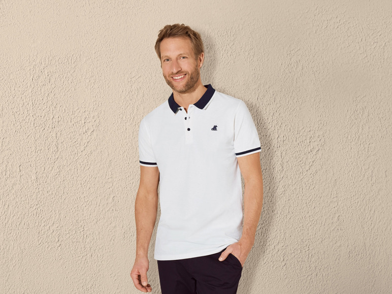 Gehe zu Vollbildansicht: LIVERGY® x Grand Polo Herren Poloshirt, Slim Fit - Bild 13