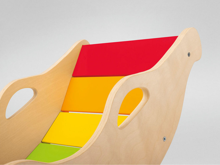 Regenbogenfarben Playtive Balancewippe, in Holz