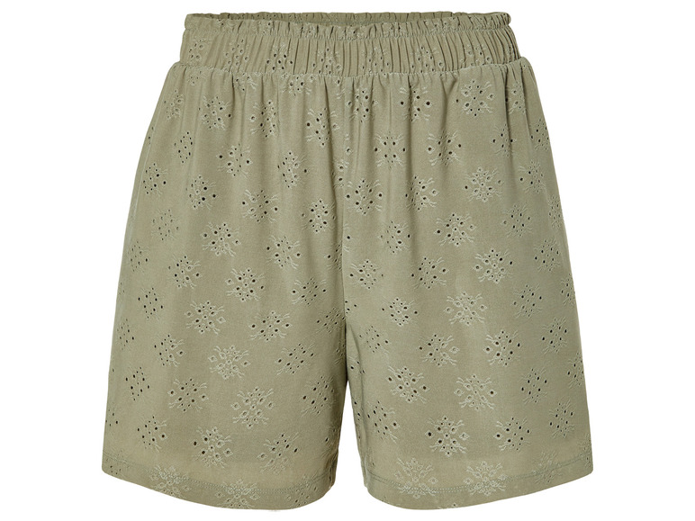 Gehe zu Vollbildansicht: esmara® Damen Shorts mit verspielter Lochstickerei - Bild 5