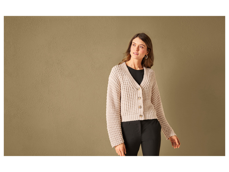 Gehe zu Vollbildansicht: esmara® Damen Cardigan, in grobem Strukturstrick - Bild 3