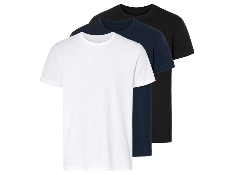 Gehe zu Vollbildansicht: LIVERGY® Herren T-Shirts, 3 Stück, reine Bio-Baumwolle - Bild 10