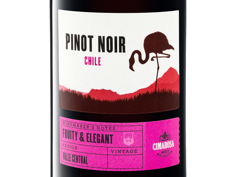 CIMAROSA Pinot Noir Chile Rotwein trocken, Valle 2021 Central