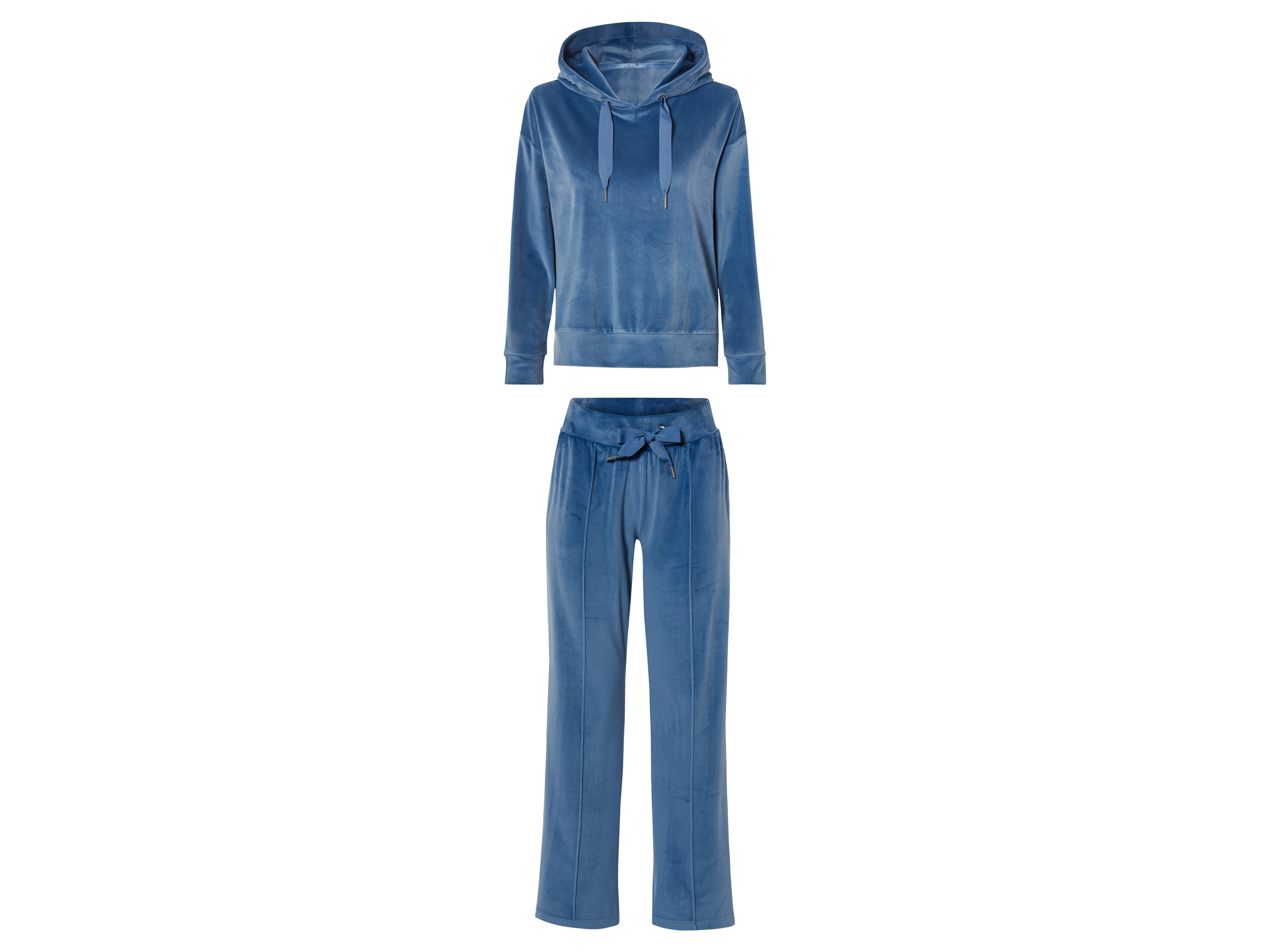 esmara® Damen Hausanzug Nicki (XS(32/34), blau) XS(32/34)