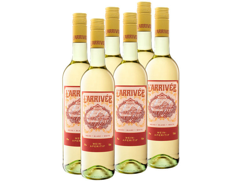 6 x 0,75-l-Flasche L´arrivée blanc 17% Vol