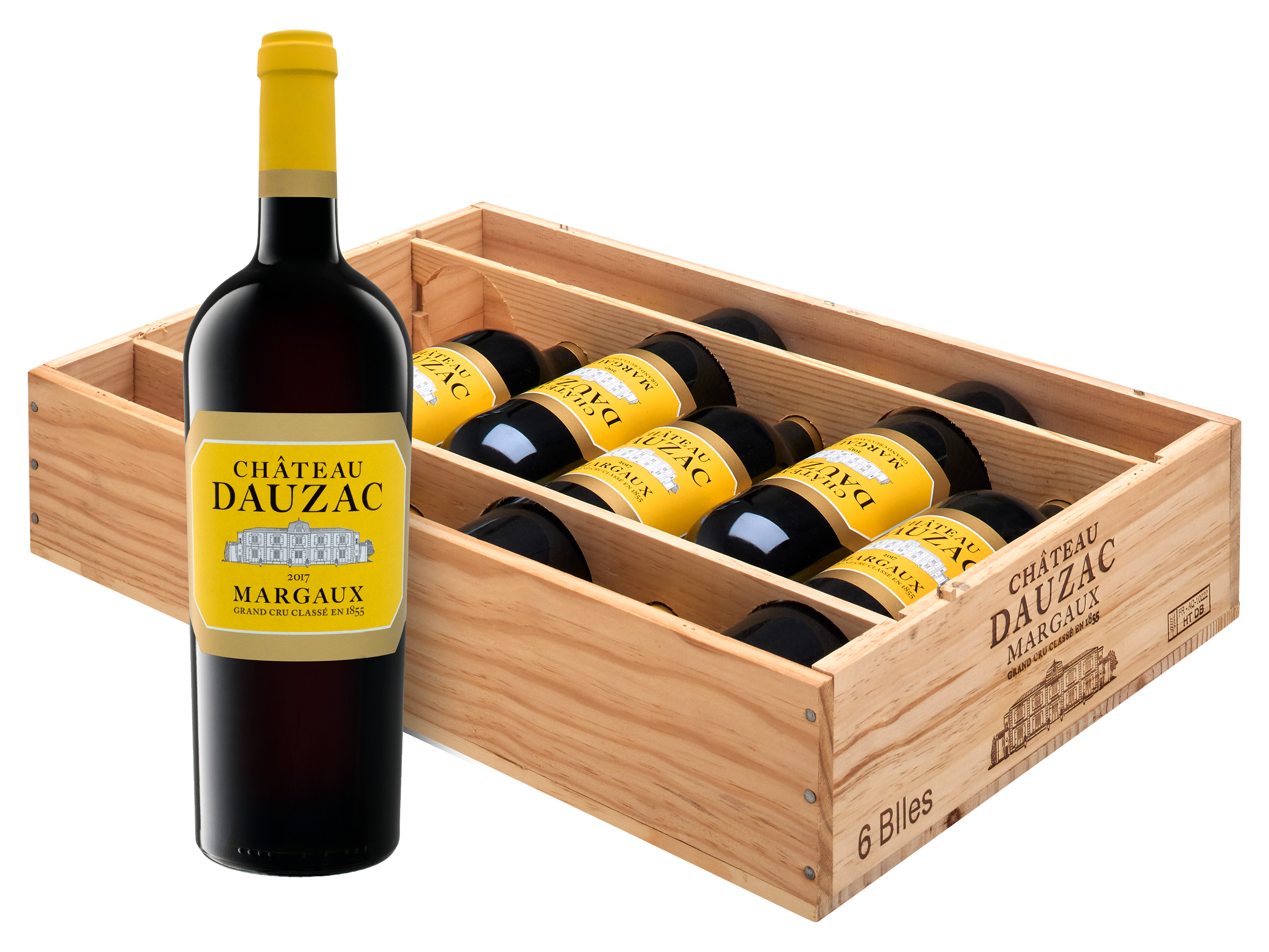 6 x 0,75-l-Flasche Wein trocken, Clement den Original-Holzkiste AOP Finde Rotwein Pessac-Léognan - Pape Spirituosen Château & besten - 2013 für Preis