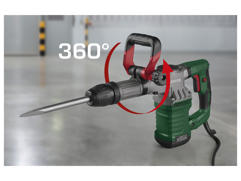 Gehe zu Vollbildansicht: PARKSIDE® Abbruchhammer »PAH 1300 C3«, 1300 W, um 360° drehbarer Zusatzhandgriff - Bild 6