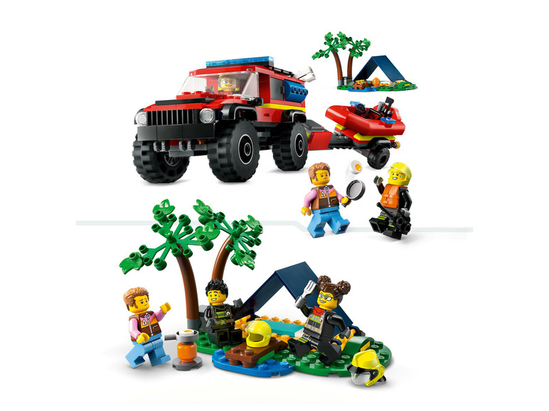 Gehe zu Vollbildansicht: LEGO® City 60412 »Feuerwehrgeländewagen mit Rettungsboot« - Bild 3