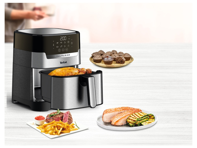 Gehe zu Vollbildansicht: Tefal Heißluftfritteuse »Easy Fry & Grill XL Deluxe EY505D«, 1.550 W - Bild 2