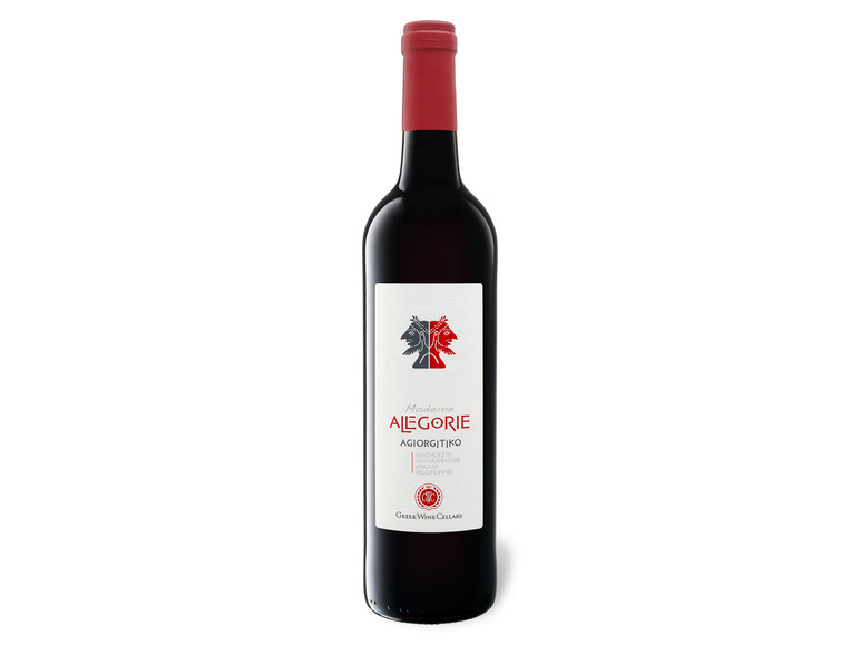 Greek Rotwein 2020 Wine Cellars trocken, Moderne PGI Agiorgitiko Alegorie