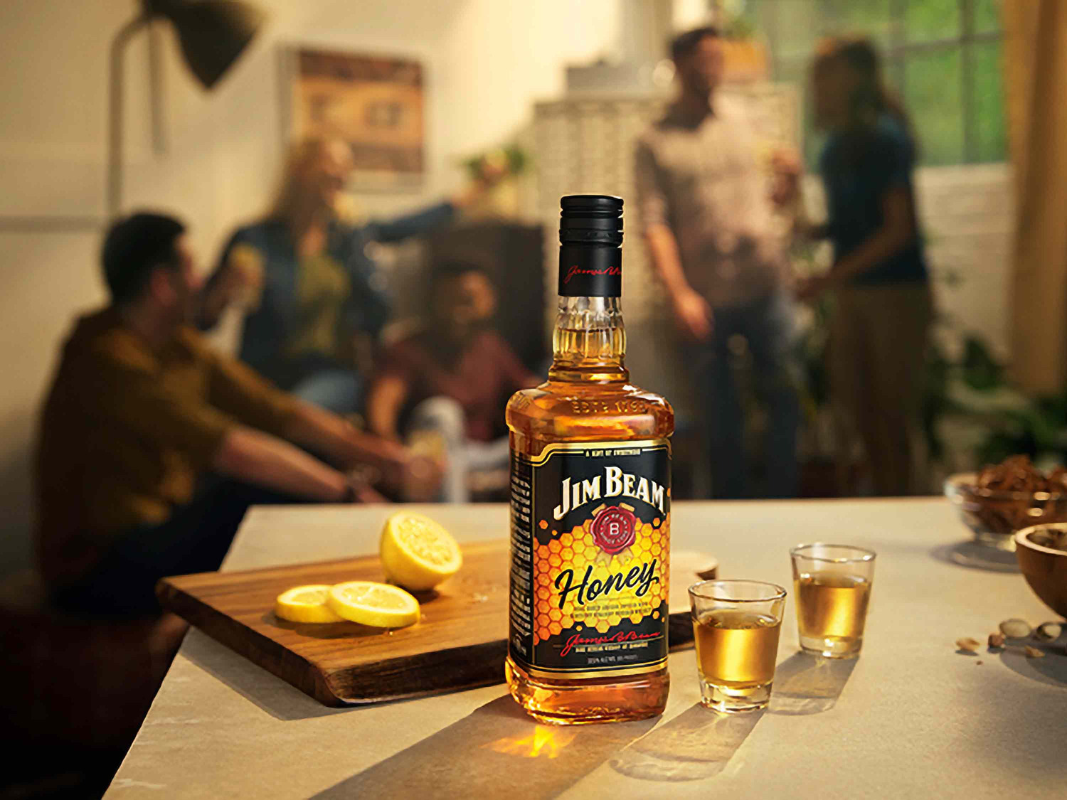 JIM BEAM Honey Honig-Likör Whiskey mit 35% Vol Bourbon