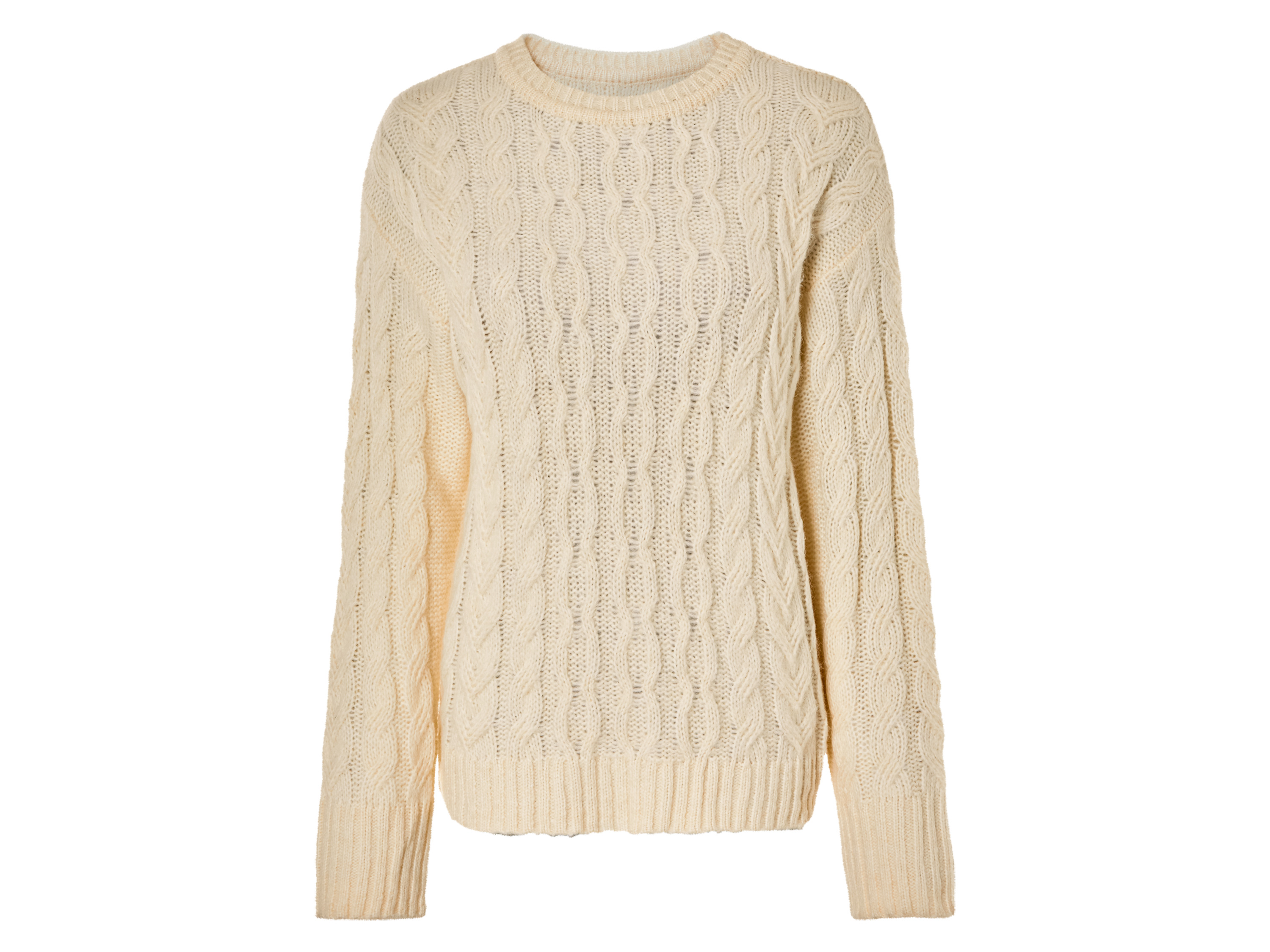 esmara® Damen Pullover (M(40/42), beige) M(40/42)