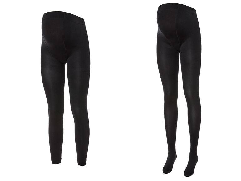 Gehe zu Vollbildansicht: esmara® Damen Umstandsstrumpfhose / Leggings, extra breiter Komfortbund - Bild 1