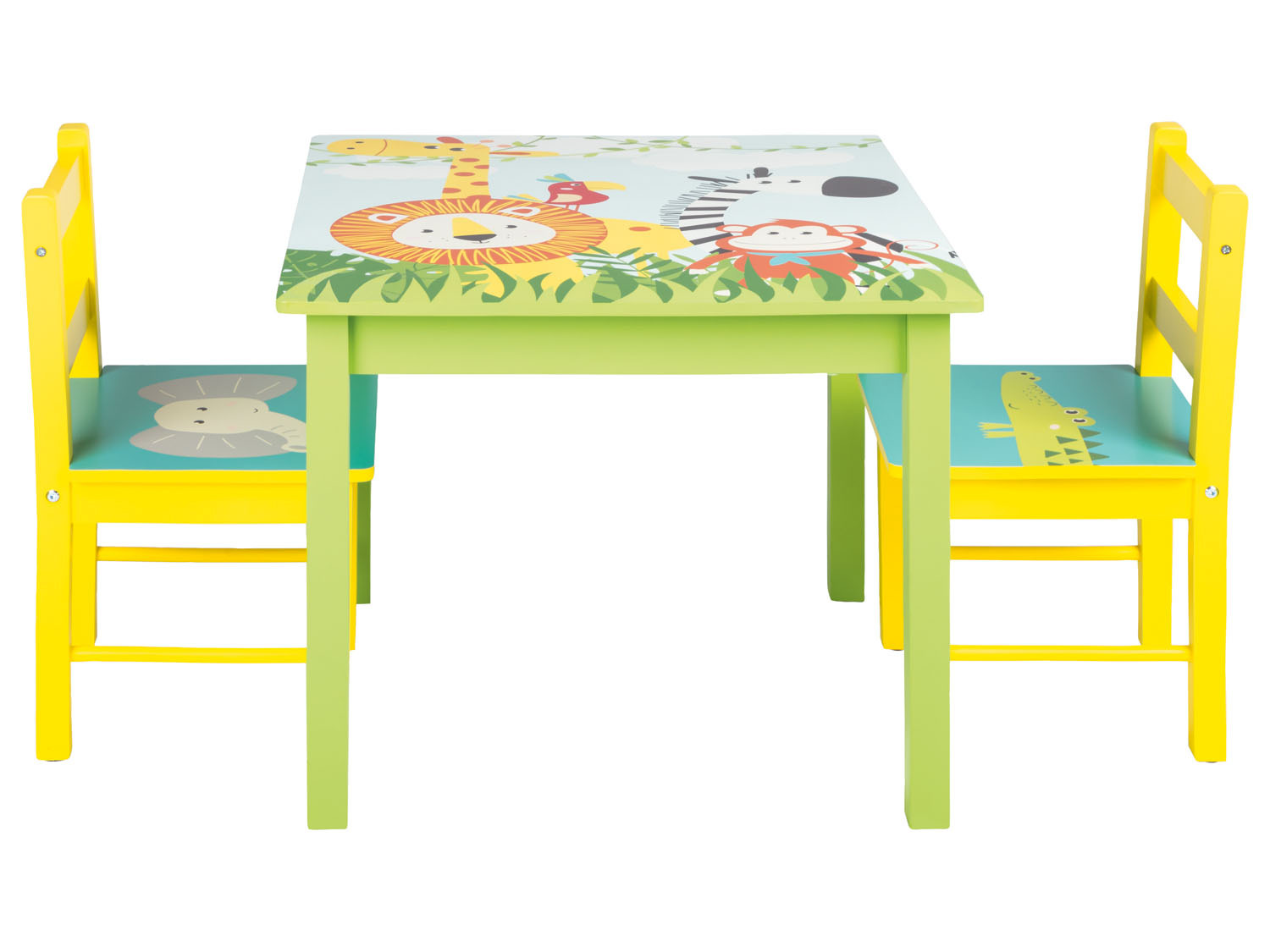 Stühlen, mit mit 2 LIVARNO Kindertisch home Safari-Mot…