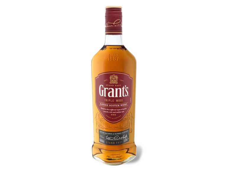 Vol 40% Blended Wood Grant’s Scotch Whisky Triple