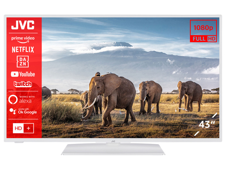 JVC Fernseher »LT-43VF5155W« HD Zoll Full Smart 42 TV