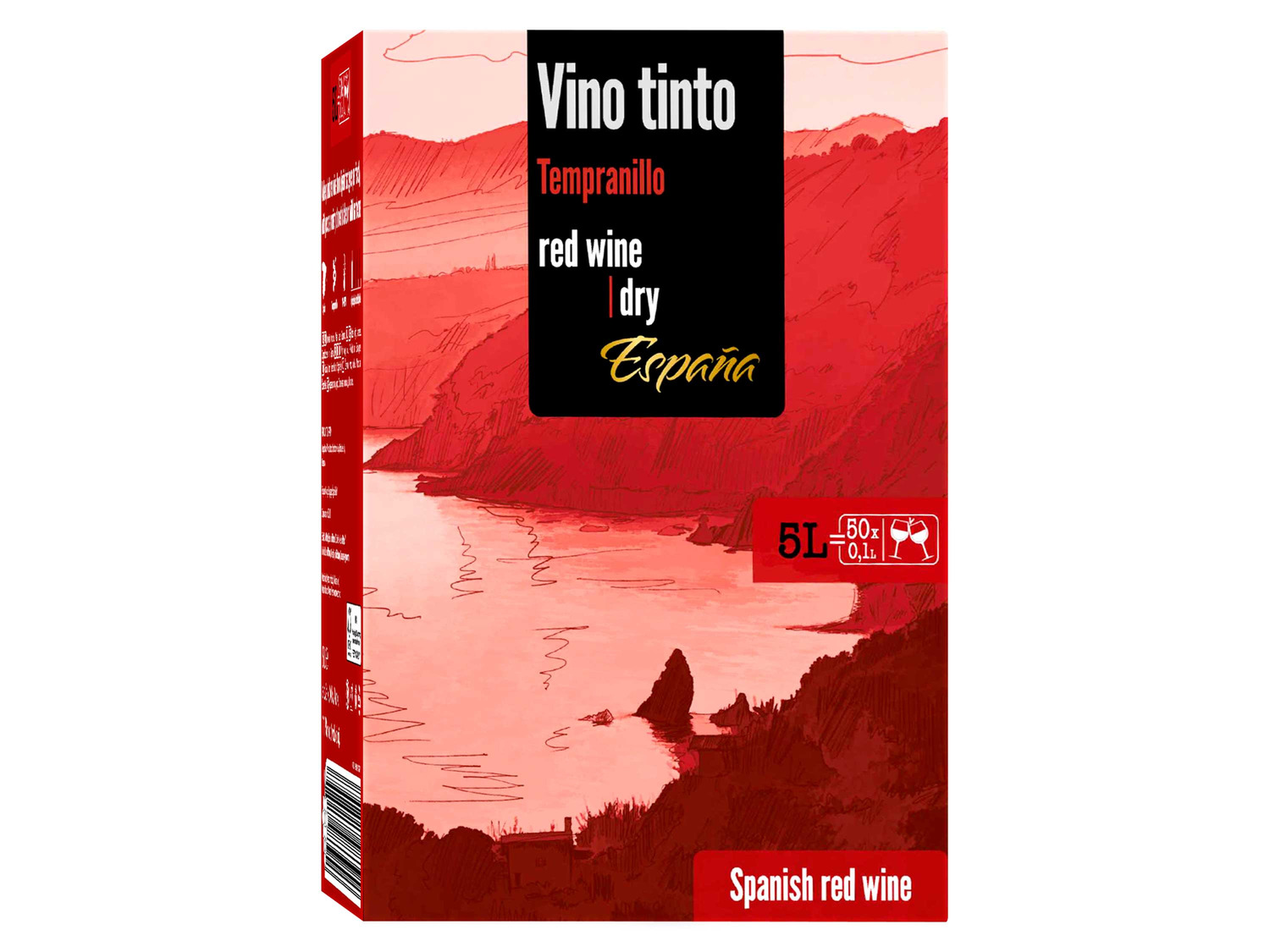 5-Liter Bag-in-Box Tempranillo trocken, Rot… Vino Tinto