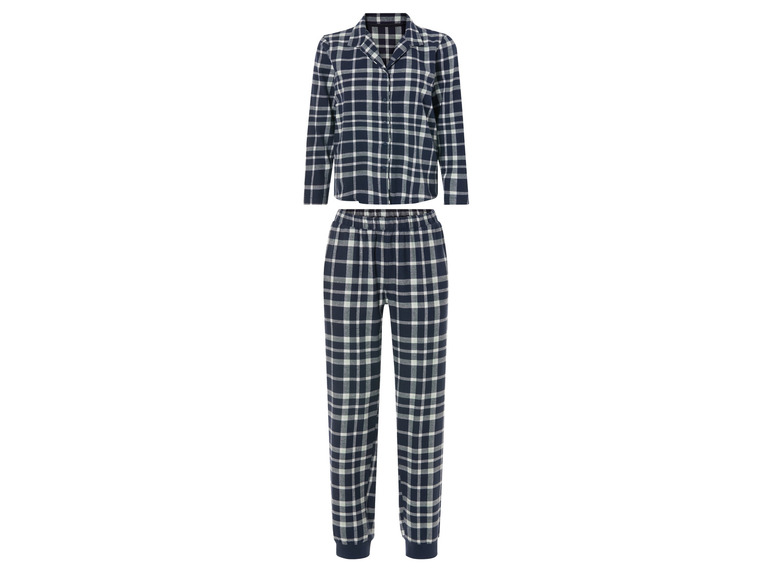 Gehe zu Vollbildansicht: esmara® Damen Flanell-Pyjama, angenehmer Tragekomfort - Bild 84