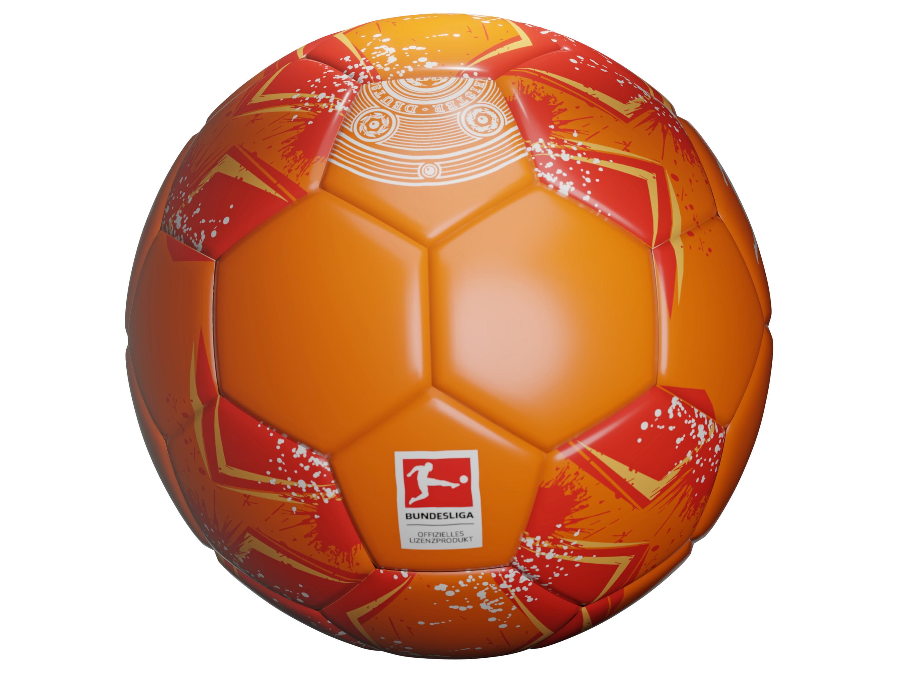 Bundesliga Miniball S24 (orange/rot/weiß)