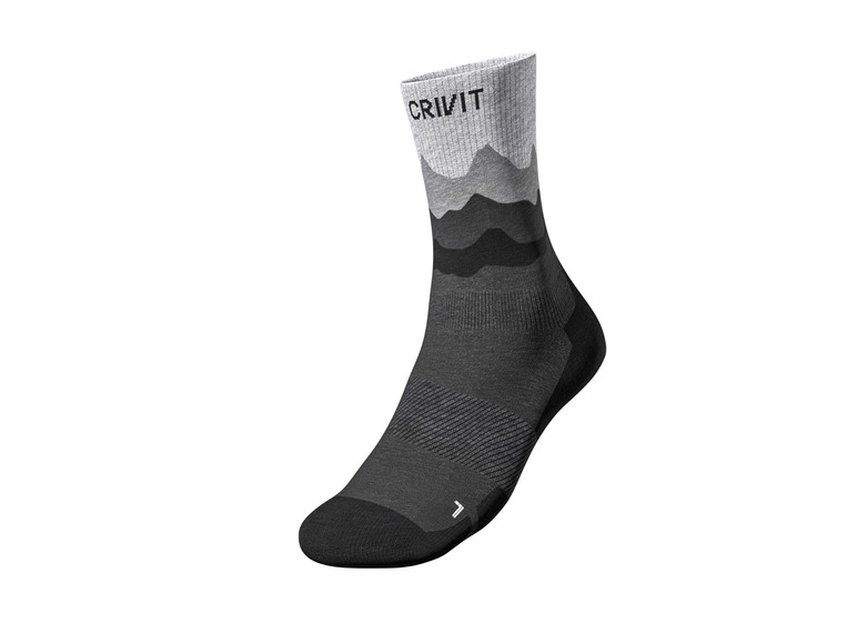 Gehe zu Vollbildansicht: CRIVIT Herren Outdoorsocken, 2 Paar, mit SmartStep-Fußbett - Bild 4