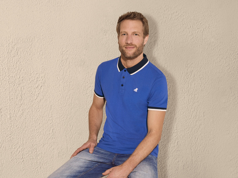 Gehe zu Vollbildansicht: LIVERGY® x Grand Polo Herren Poloshirt, Slim Fit - Bild 9