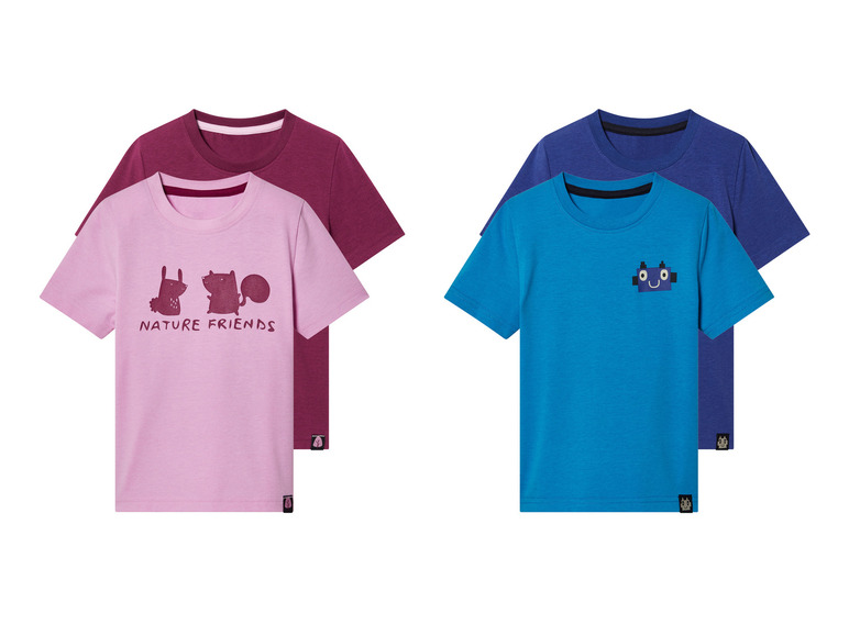 Gehe zu Vollbildansicht: lupilu® Kleinkinder Funktionsshirts, 2 Stück, mit Baumwolle - Bild 1