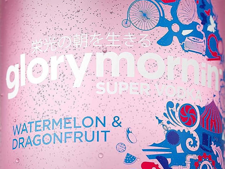 Glory Mornin Vol VODKA Watermelon Dragonfruit Geschenkbox SUPER mit 40% &