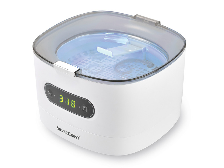 SILVERCREST® Ultraschall-Reinigungsgerät D5«, 48 weiß »SUR