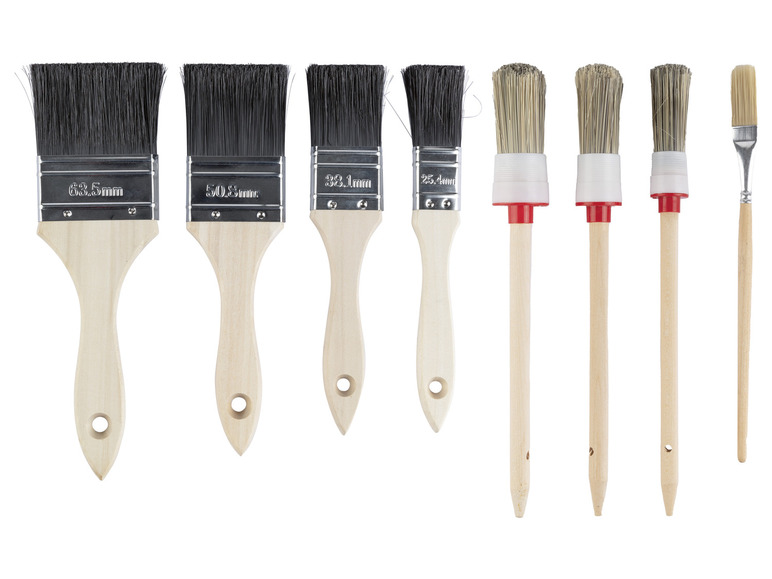 Gehe zu Vollbildansicht: PARKSIDE® Pinsel-Set, mit Holzgriffen, 8-teilig - Bild 2