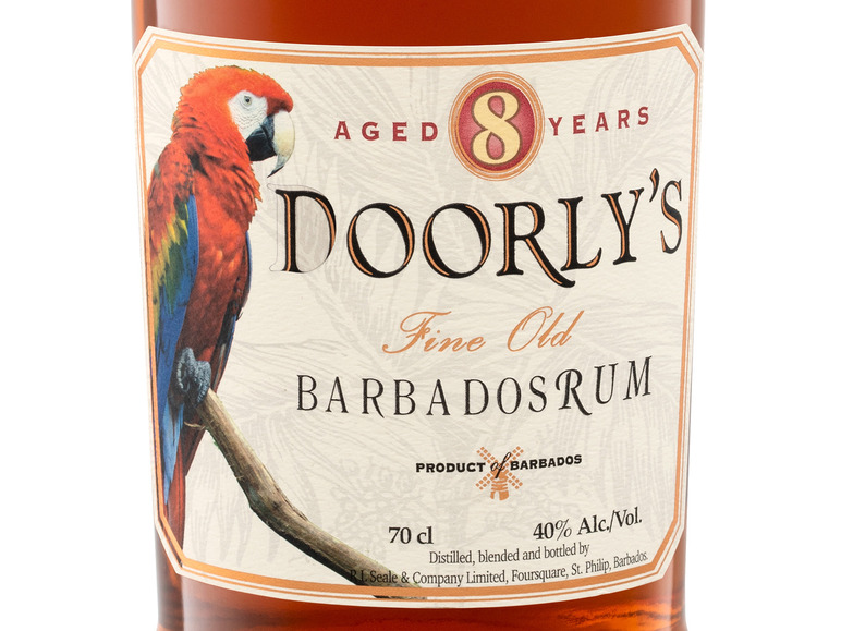 Vol Jahre Barbados 40% Doorly\'s 8 Rum