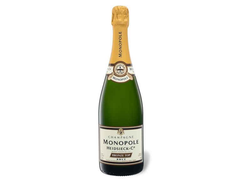 Top brut, Bronze Champagner Monopole Co & Heidsieck