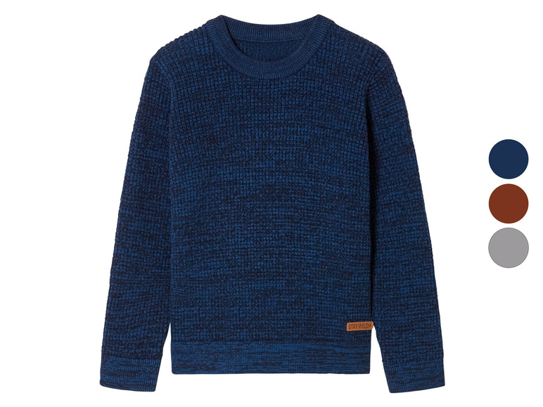 Gehe zu Vollbildansicht: lupilu® Kinder-Strickpullover, mit Strukturmuster - Bild 1