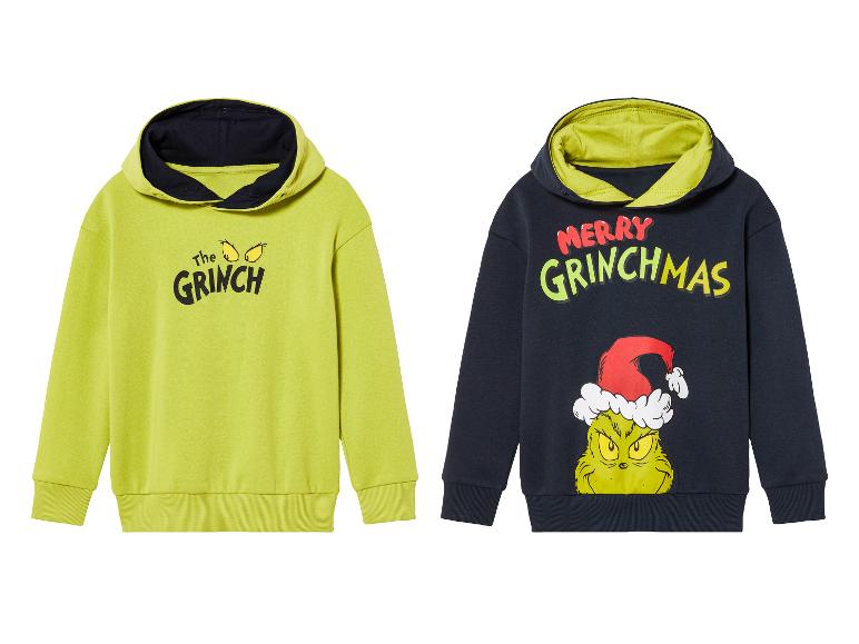 Gehe zu Vollbildansicht: Kleinkinder/Kinder Sweathoodie »Grinch« mit Print - Bild 1