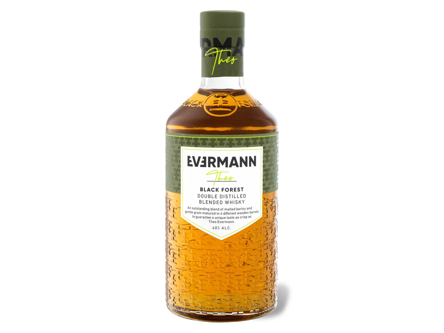 Forest Evermann Blended Black 40% Whisky Theo Vol