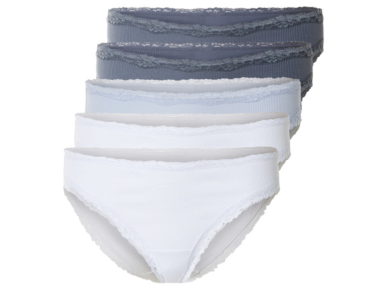 Gehe zu Vollbildansicht: esmara® Damen Slips, 5 Stück, in Ripp-Qualität - Bild 11