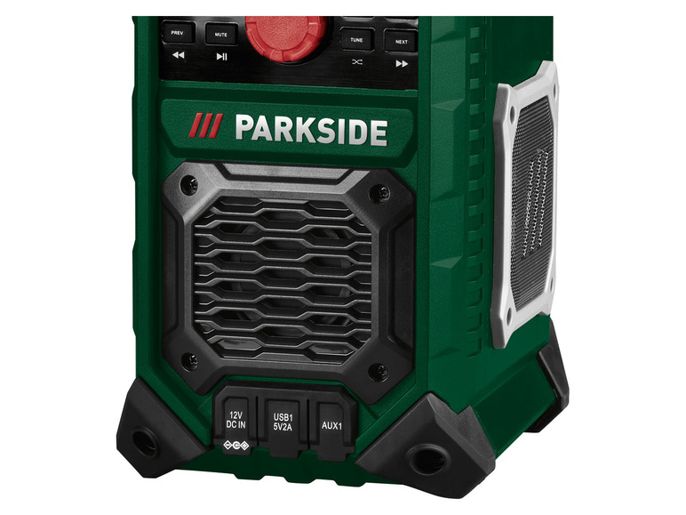 Gehe zu Vollbildansicht: PARKSIDE® 20 V / 12 V / 230 V Akku-Baustellenradio »PBPA 20-Li B2«, ohne Akku und Ladegerät - Bild 7