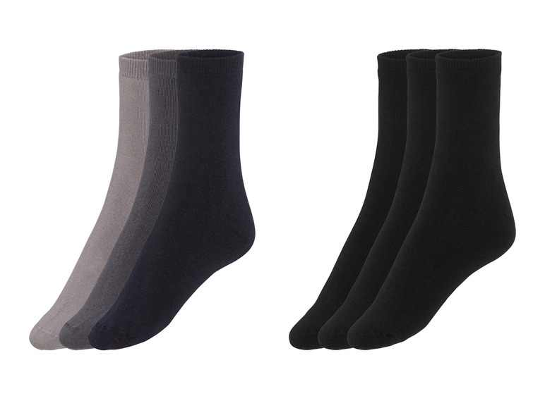 Gehe zu Vollbildansicht: LIVERGY® Herren Thermosocken, 3 Paar, mit Bio-Baumwolle - Bild 1