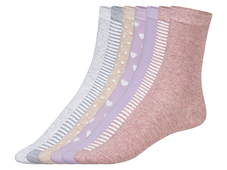 Gehe zu Vollbildansicht: esmara® Damen Socken, 7 Paar, mit hohem Bio-Baumwollanteil - Bild 2