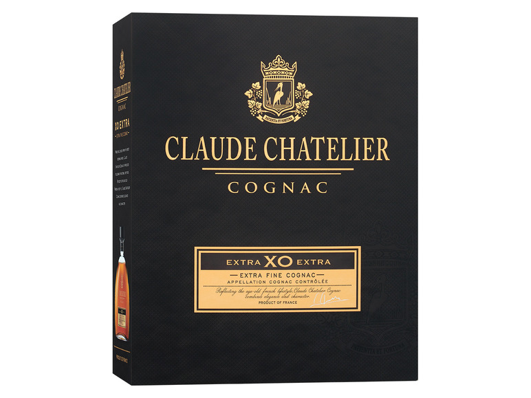 Vol Chatelier XO Claude 40% mit Cognac Geschenkbox
