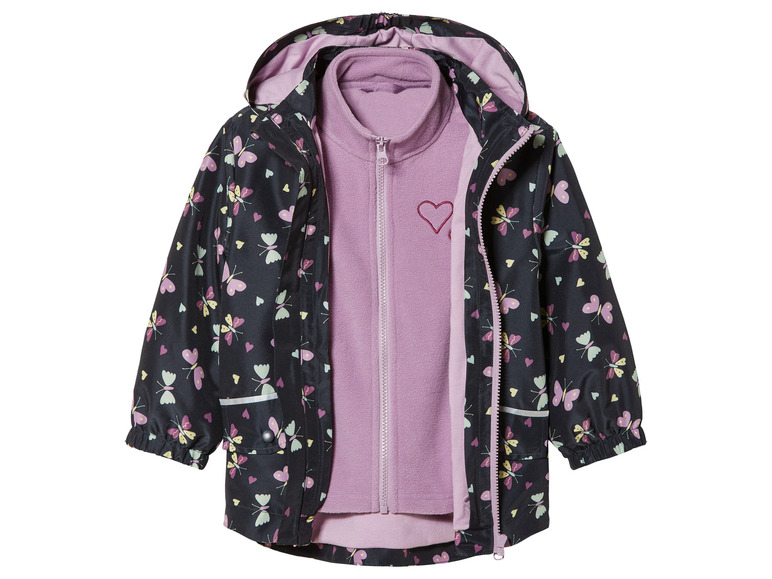 Gehe zu Vollbildansicht: lupilu® Kinder 3-in-1-Allwetterjacke, 2-tlg. mit Fleece - Bild 4