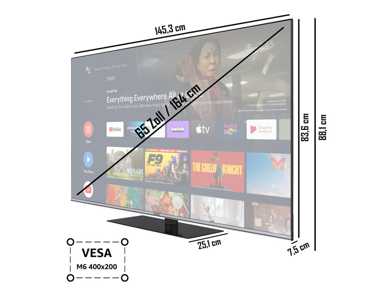 Gehe zu Vollbildansicht: TELEFUNKEN Fernseher »QUAN900M« QLED Android Smart TV 4K UHD - Bild 20