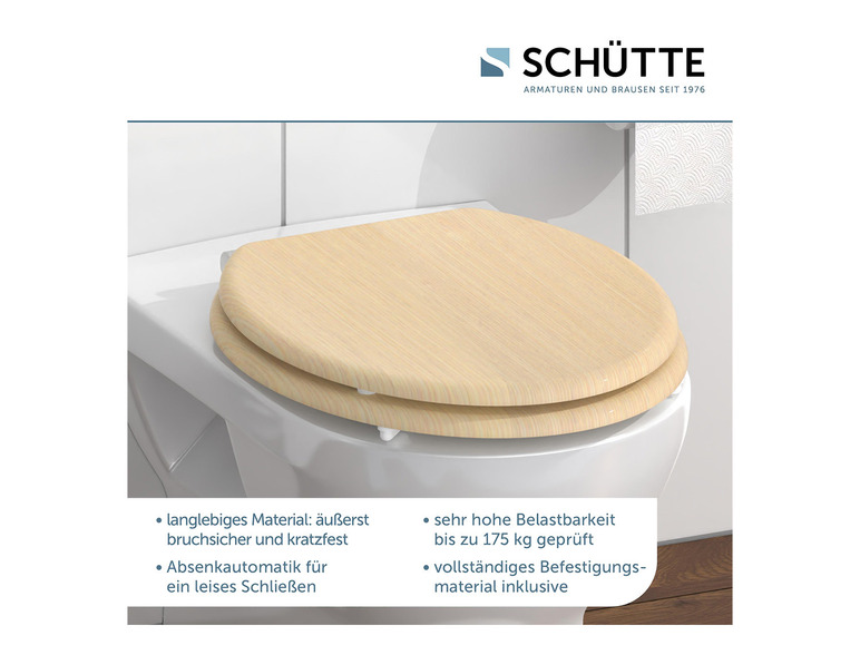 Gehe zu Vollbildansicht: Schütte WC Sitz MDF Holzoptik mit Absenkautomatik - Bild 14