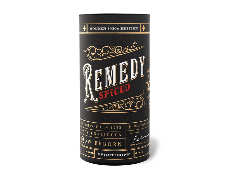 Gehe zu Vollbildansicht: Remedy Spiced Golden 1920's Edition (Rum-Basis) mit Geschenkbox 41,5% Vol - Bild 3