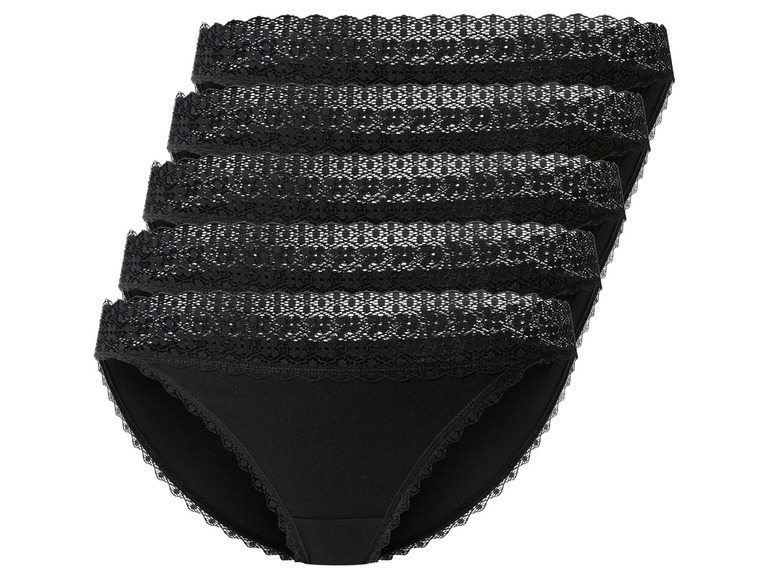 Gehe zu Vollbildansicht: esmara® Damen Slips, 5 Stück, mit Spitze - Bild 20