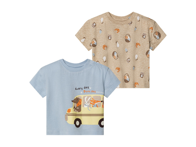 Gehe zu Vollbildansicht: lupilu® Baby T-Shirts, 2 Stück, aus reiner Bio-Baumwolle - Bild 8